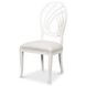 Goccia Cortina White Upholstered Side Chair Set of 2