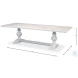 U188-AS08 Cortina White Dining Table