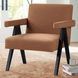 Helen Rust and Black Accent Chair