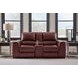 Alessandro Garnet Power Reclining Console Loveseat