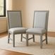 Fiona Mist Gray Upholstered Dining Side Chair Set of 2