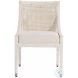 Windward White Rattan Dining Chair