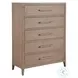 Tidewater Gray Oak 5 Drawer Chest