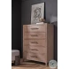 Tidewater Gray Oak 5 Drawer Chest