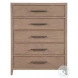 Tidewater Gray Oak 5 Drawer Chest