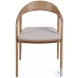 Echo Medina Pebble And Natural Oak Dining Arm Chair