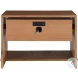 Elias Brown And Gold 2 Drawer Nightstand