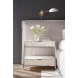 Elara Matte Selenite 2 Drawer Nightstand