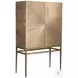 Theo Aged Brass Bar Cabinet