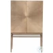 Theo Aged Brass Bar Cabinet