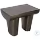 Forme Medium Graphite Brass Stool