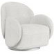 Rothko Uph Porcelain Upholstered Swivel Accent Chair