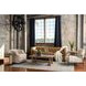 Wenston Sienna Aztec 90" Leather Sofa with Pillows