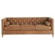 Wenston Sienna Aztec 90" Leather Sofa with Pillows
