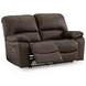 Leesworth Dark Brown Power Reclining Living Room Set