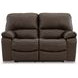 Leesworth Dark Brown Power Reclining Loveseat