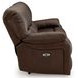 Leesworth Dark Brown Power Reclining Sofa