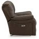Leesworth Dark Brown Power Recliner