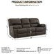 Leesworth Dark Brown 88" Power Reclining Sofa