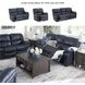 Leesworth Ocean 65" Power Reclining Loveseat