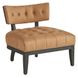 Archie Winchester Sandstone Leather Upholstered Accent Chair