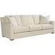 Leah Asbury Oatmeal Performance Fabric 99" Sofa with Pillows