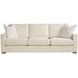 Leah Asbury Oatmeal Performance Fabric 99" Sofa with Pillows