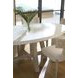 Oasis Dockside and White Concrete Top 80" Oval Dining Table