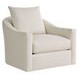 Ezra Sanello Ivory Upholstered Swivel Chair