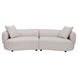 Mavis Neola Fog 95" Sofa with Pillows