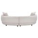 Mavis Neola Fog 95" Sofa with Pillows