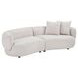 Mavis Neola Fog 95" Sofa with Pillows