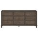 Montclair Embossed Cocoa 9 Drawer Dresser
