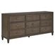 Montclair Vail Toffee Leather Upholstered Panel Bedroom Set