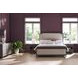 Montclair Cocoa and Silken Fog King Upholstered Panel Bed