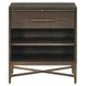 Montclair Embossed Cocoa 1 Drawer Nightstand with USB Charging