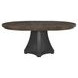Montclair Cinder and Cocoa Extendable Round Dining Room Set