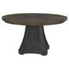 Montclair Cinder and Cocoa Extendable Round Dining Table