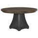 Montclair Cinder and Cocoa Extendable Round Dining Room Set
