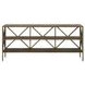 Montclair Brindle and Smoked Gold Rectangular Travertine Top Sofa Table