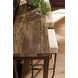 Montclair Brindle and Smoked Gold Rectangular Travertine Top Console Table with Stools