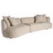 Kaia Rhine Sand 2 Piece Modular RAF Sectional Chaise with Pillows