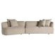 Kaia Rhine Sand 2 Piece Modular RAF Sectional Chaise with Pillows