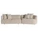 Kaia Rhine Sand 2 Piece Modular LAF Sectional Chaise with Pillows