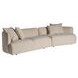 Kaia Rhine Sand 2 Piece Modular LAF Sectional Chaise with Pillows