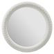 Azure White Coral Round Wall Mirror