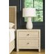 Azure Dockside 2 Drawer Nightstand with USB Charging