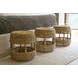 Azure Woven Slimit Brown Round Stool