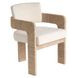 Oasis Abaca and Nomad Snow Performance Fabric Arm Chair