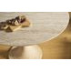 Oasis Abaca and Travertine 44" Round Dining Table